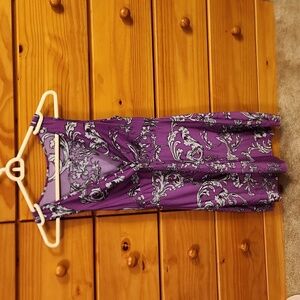 Purple floral nightgown dress